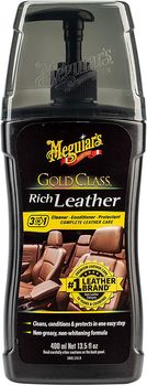 Meguiar's G17914 Gold Class Rich Leather 3in1 Leather Cleaner Leather Conditioner Leather Protectant 400ml 