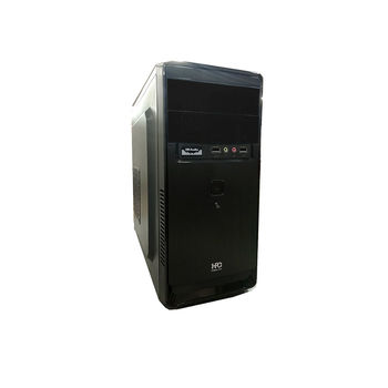 Корпус для компьютера Case Miditower mATX HPC D-03 Shiny Black, 500W, 12cm fan, 24 pin, 2xSATA cables, 2xUSB 2.0 & Audio (carcasa/корпус)