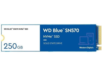 .M.2 NVMe SSD    250GB WD  Blue SN570 [PCIe 3.0 x4, R/W:3300/1200MB/s, 190/210K IOPS, TLC BiCS5] 