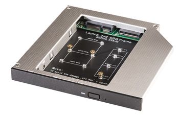 ODD 12.7mm SATA 2nd HDD SSD Hard Drive Universal Caddy for mSATA or M.2 SSD