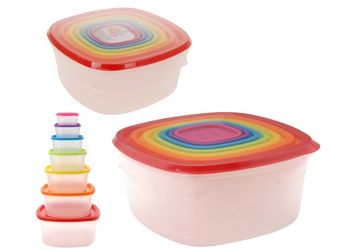 Set containere alimentare EH 7piese, plastic 