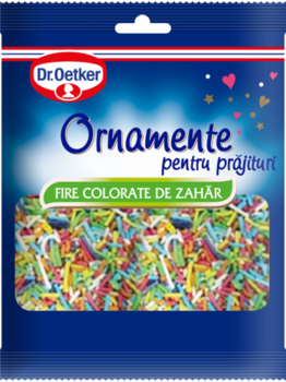 Ornamente Fire colorate de zahar Dr.Oetker 30g 