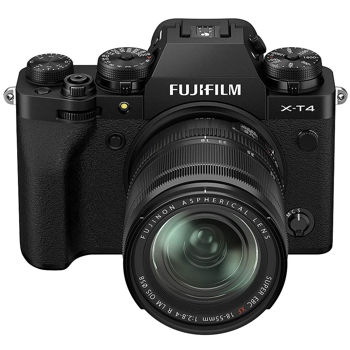 Fujifilm X-T4 black XF18-55mm F2.8-4 R LM OIS Kit, Mirrorless Digital Camera Fujifilm X System (Aparat fotografic) XMAS