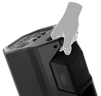 Partybox SVEN "PS-600" 50w, Black, Bluetooth, microSD, FM, AUX, USB, LED, power:8000mA, USB, DC5V 