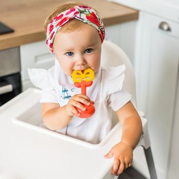 Прорезыватель с погремушкой JUICY ORANGE 