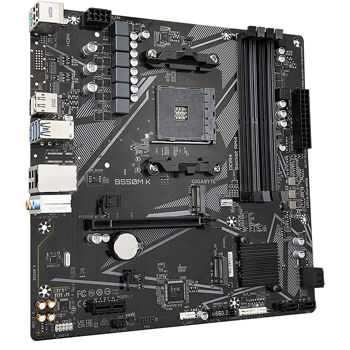 Placa de baza Gigabyte B550M K AMD B550, AM4, Dual DDR4 4733MHz, PCI-E 4.0/3.0 x16, HDMI 2.1/Display Port 1.4, USB 3.2, SATA RAID 6Gb/s, 2xM.2 x4 Socket, 64Gb/s M.2 support PCIe 4.0 x4, SB 8-Ch., GigabitLAN