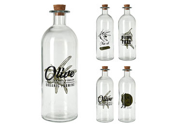 Sticla pentru ulei/otet EH 500ml "Olive", cu dop 