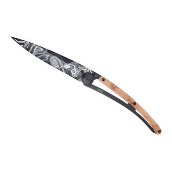 cumpără Cutit Deejo Black 37g, Juniper wood, Snake, 1GB127 în Chișinău 