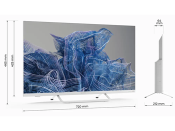 Телевизор 32" LED SMART TV KIVI 32F750NW, 1920x1080 FHD, Android TV, White 