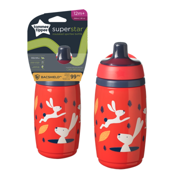 cumpără TT Cana Sportee izoterma cu capac, rosie,  (12+) 266 ml, cu protectie Bacshield TT0394 în Chișinău 