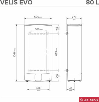 Boiler electric Ariston VLS Evo 80 EU (3626146) 