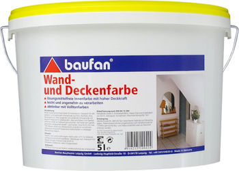 Vopsea latex mată 5 L. Wand-und Deckenfarbe  BF100424 