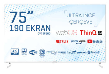 купить ONVO 75" 4K WEBOS Безрамный LED TV DVB-T2/C/S2 Dolby в Кишинёве 
