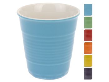 Cana in forma de pahar pentru cafea 140ml, multicolora 