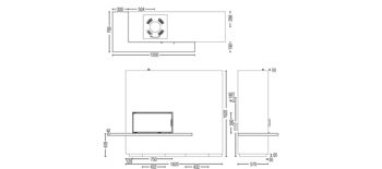 Каминная дизайнерская печь AustroFlamm MiuXtra 75x39 K 