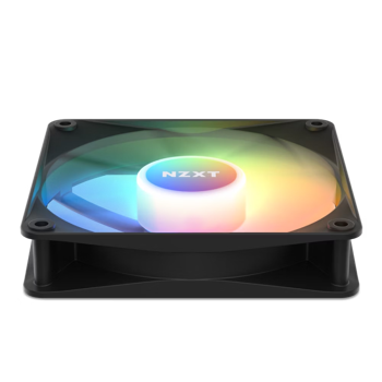 PC Case Fan NZXT F120 RGB Core, 120x120x26mm, 8 LEDs,33.8dB, 78.86CFM, 500-1800RPM, FDB, 4 Pin,Black 