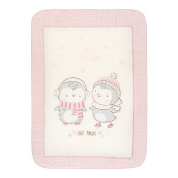 Super soft baby blanket 110/140 Love Pingus Pink 