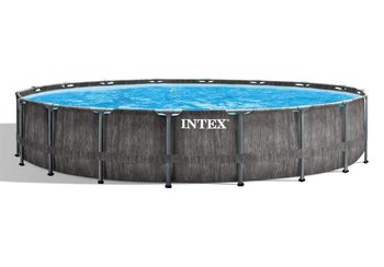 Intex 26744 Piscina Сadru Metal PREMIUM GREYWOOD 549x122cm, 24311L 
