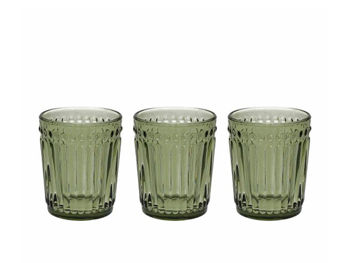 Набор стаканов Tognana Dorico 3шт, 310ml, зеленый 