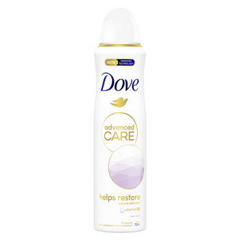 купить Спрей-антиперспирант Dove Deo Advanced Care Clean Touch 150 мл. в Кишинёве 