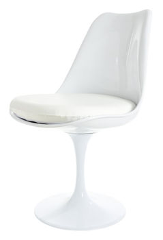 купить Пластиковый стул с белым кожаным сиденьем в Кишинёве 