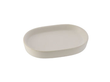 Săpunieră ovală Tendance, albă, ceramică 