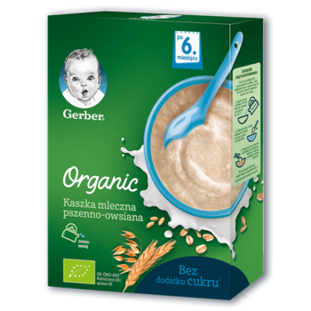cumpără Gerber terci organic de grâu și ovăz cu lapte 6+ luni, 240 g în Chișinău 