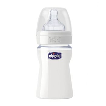 cumpără CHICCO Biberon din sticlă Nature Glass tetină din latex,0+, 150ml, 1buc (600400004/20710) în Chișinău 