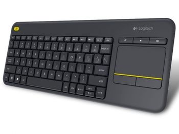 купить Wireless Touch Keyboard Logitech K400 Plus, FN key, Quiet typing, Unifying receiver, 2xAA в Кишинёве 