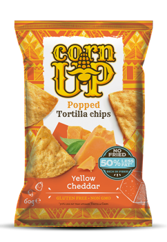 Chips porumb CornUP cu gust ceddar 60g 