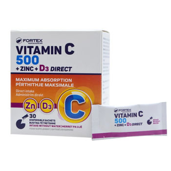 cumpără Fortex Vitamina C 500mg + Zinc + Vit.D3 saseuri orodisp. N30 în Chișinău 