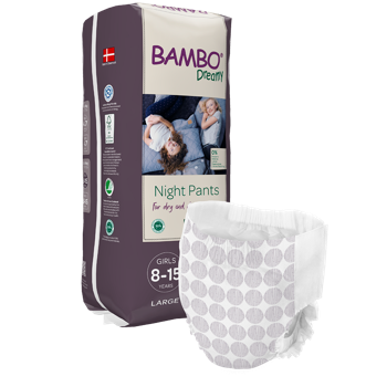 Трусики для девочек Bambo Dreamy Night  8-15 ani, 35-50 кг, 10 шт 
