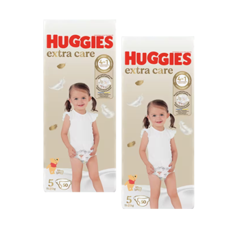Набор 2 уп. x Huggies Extra Care Mega  5  (11-25 kg)  50 шт 