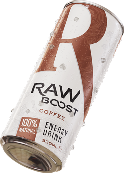 Băutură răcoritoare,energizant RAW BOOST COFFEE, 330 ml 
