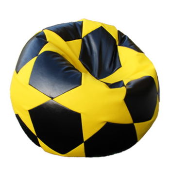 купить Кресло мешок Футбольный Мяч Big Star, Черный-Желтый. в Кишинёве 