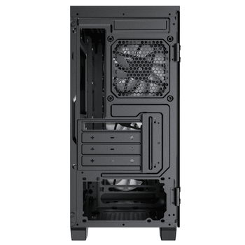 Case mATX GAMEMAX Aero Mini ECO, w/o PSU, 4x120mm, Front Mesh, TG, USB 3.0, Black 