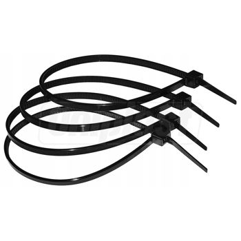 купить Стяжки нейлоновые для кабеля 3.4 x 200мм черные (100шт) HARDEN в Кишинёве 