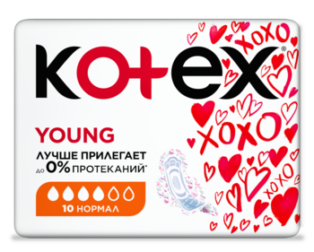 купить Прокладки Kotex Young Normal, 10 шт. в Кишинёве 