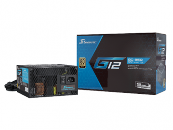 Power Supply ATX 850W Seasonic G12 GC-850, 80+ Gold, 120mm fan, Flat black cables, S2FC 