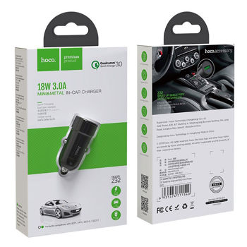 Hoco Z32 Farsighted dual port QC3.0 car charger 