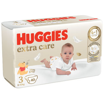 купить Подгузники Huggies Extra Care  Jumbo 3 (6-10 kg), 40 шт. в Кишинёве 