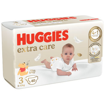 Подгузники Huggies Extra Care  Jumbo 3 (6-10 kg), 40 шт. 