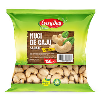 Nuci de Caju prăjite și sărate, 150g 