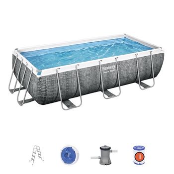 Pool Power Steel 404x201x100cm, 6478L, cadru metalic 