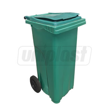 купить Бак мусорный 120 л (HDPE) на колесах (бирюзовый)  UNIPLAST TR в Кишинёве 
