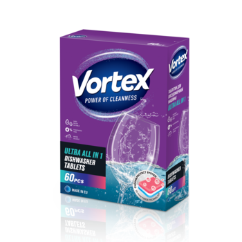 Tablete pentru maşina de spălat vase Vortex All in 1, 60 buc. 