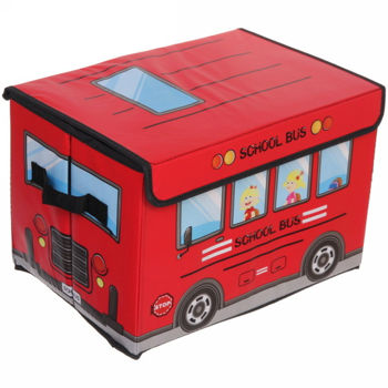 Coș de jucării „School Bus” Red 
