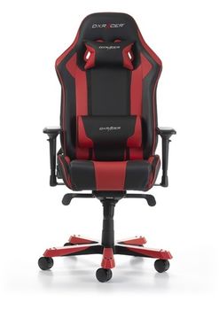 Gaming Chairs DXRacer - King GC-K06-NR-S3, Black/Red/Black - PU leather & Carbon look PVC,Gamer weight up to 150kg/growth 160-195cm,Foam Density 54kg/m3,5-star Wide Alum Base,Gas Lift 4 Class,Recline 90*-135*,Armrests:4D,Pillow-2,Caster-3*PU,W-30kg