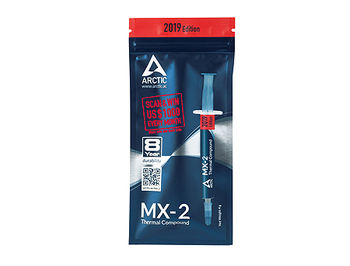 Arctic MX-2 Thermal Compound 2019 Edition 4g, Thermal Conductivity 5.6 W/(mK), Viscosity 850 poise, Density 3.96 g/cm3