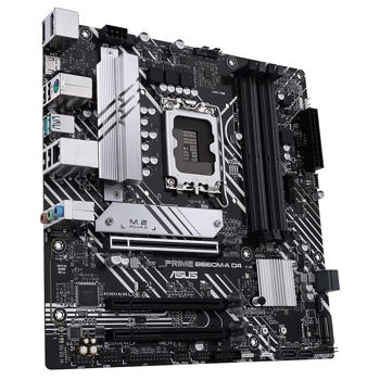 Материнская плата ASUS PRIME B660M-A D4 Intel B660, LGA1700, Dual DDR4 5333MHz, PCIe 4.0 x16, Display Port/2xHDMI, USB3.2, SATA RAID, 2 x M.2 slots PCIe 4.0 x4, Intel Optane, SB 8-Ch., GigabitLAN, LED lighting